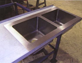 Custom stainless steel sink